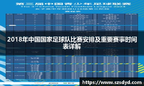 2018年中国国家足球队比赛安排及重要赛事时间表详解
